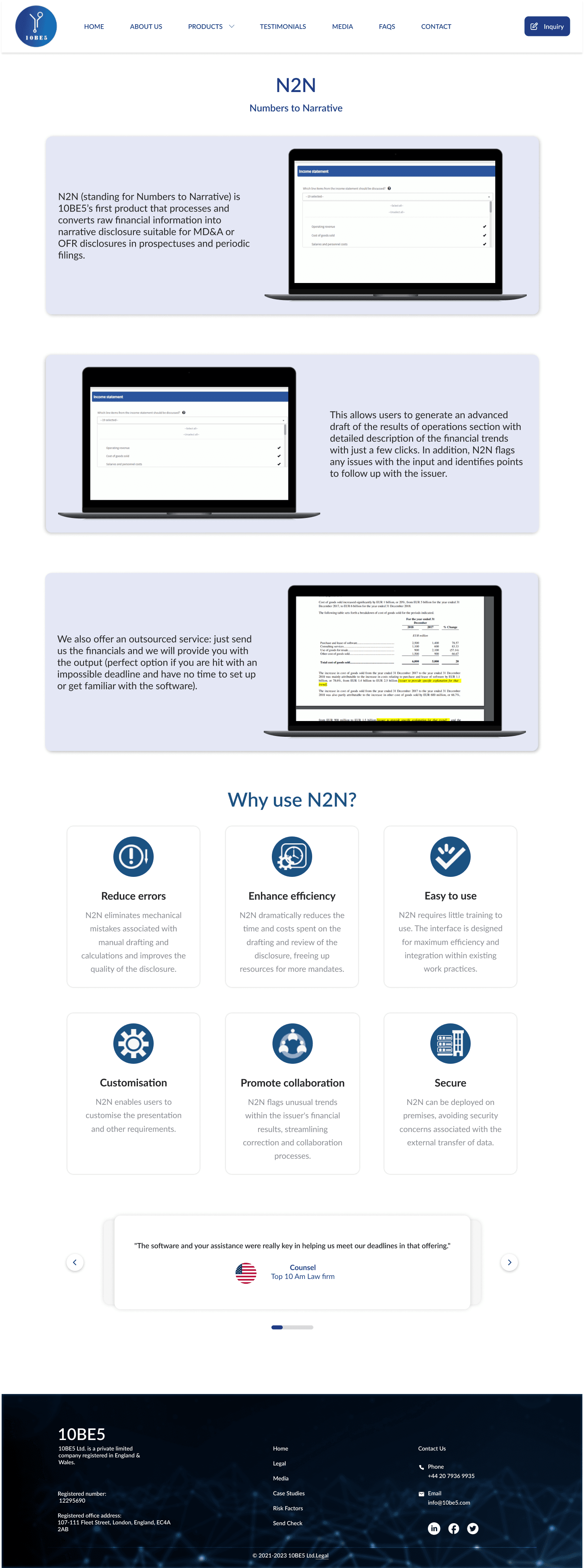 10BE5 - Landing Page - Product Details