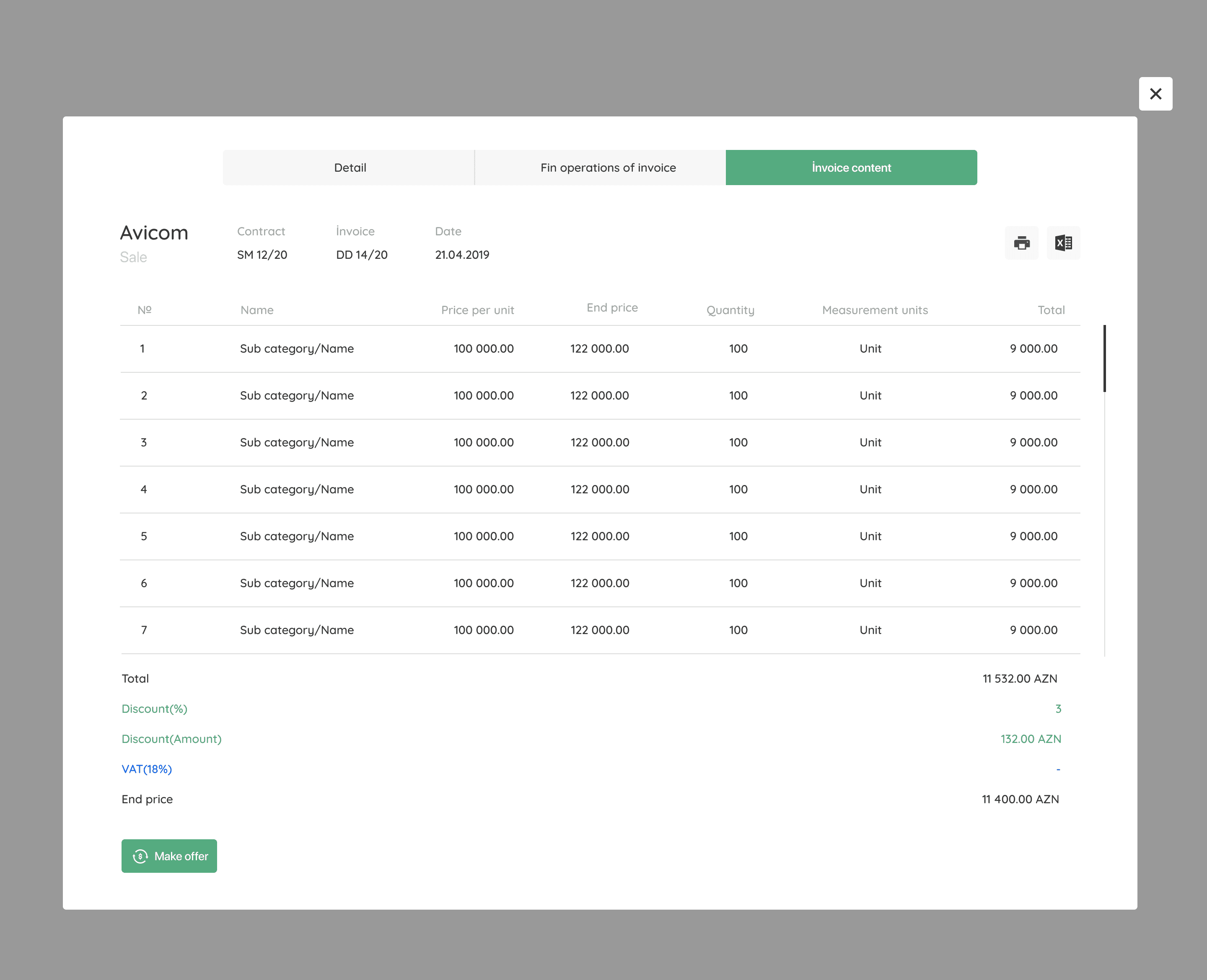 Prospect SMB - Sales Module - Invoice Preview